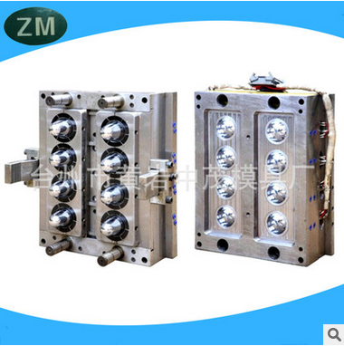 一出八自鎖廣口瓶坯模具